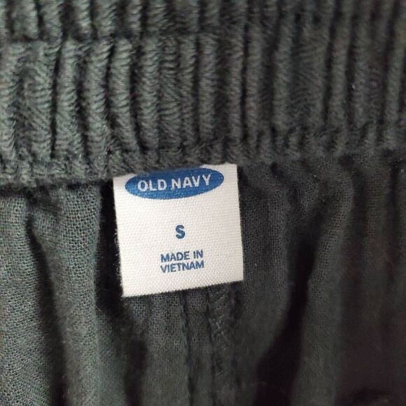 Old Navy Women’s Linen Blend Pull-On Shorts Size Small Mustard & Charcoal - Picture 7 of 10